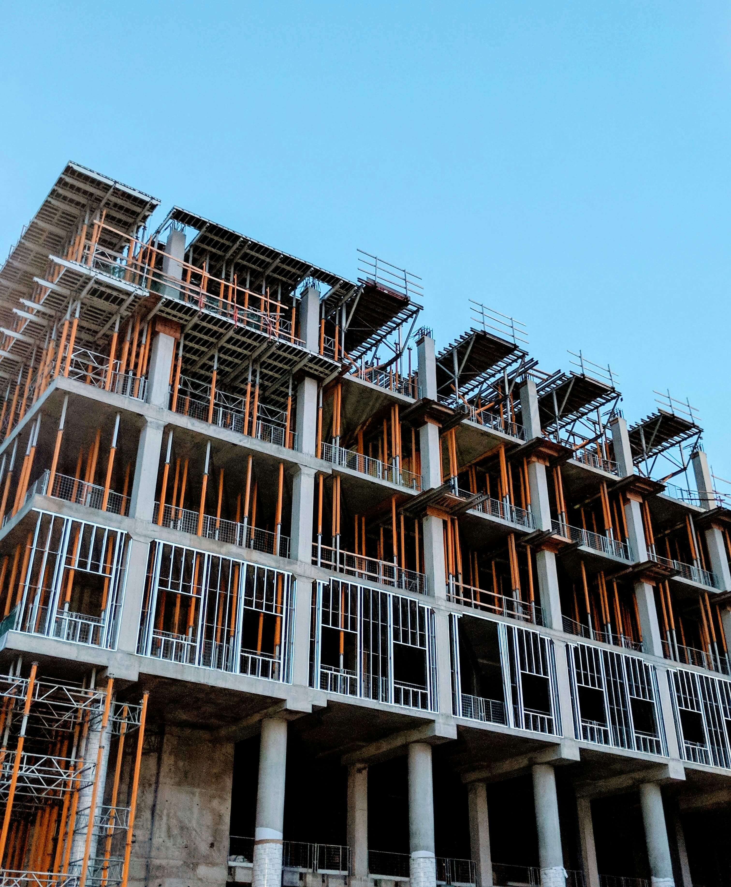 Bâtiment résidentiel en construction